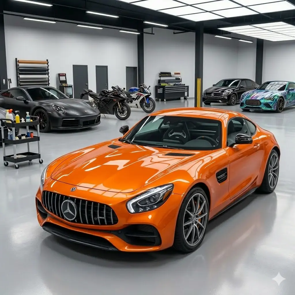 Professional car wrapping Sharjah — Totalgard vinyl wrap colour change UAE